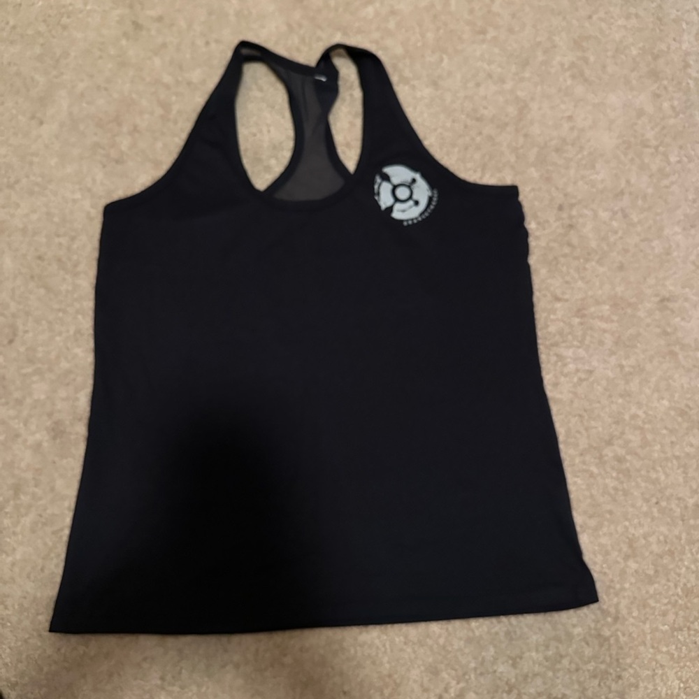 Orangetheory Black Tank Top with Logo